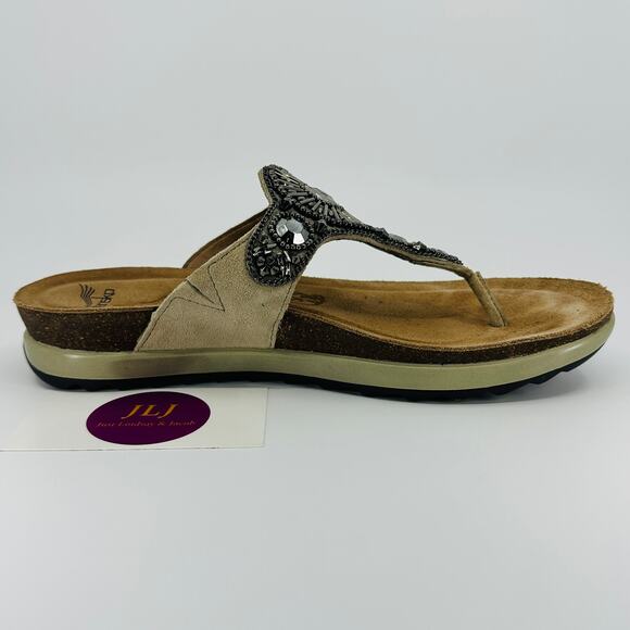 Dansko Women's Pamela Beaded Leather Thong Sandals 1555201600 Size 37/ 6.5-7 US - Picture 7 of 12